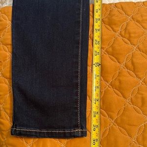 Kancan curvy dark denim jeans, size 11, inseam is 30